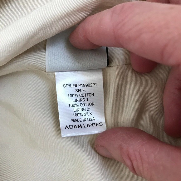 Adam Lippes Twill Floral Trench Coat XS - Picture 4 of 5